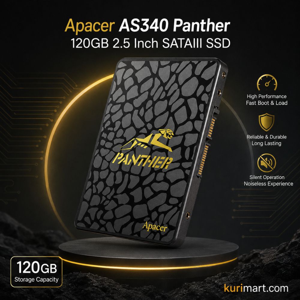 Reliable Apacer AS340 Panther 120GB SATAIII SSD Boost Speed