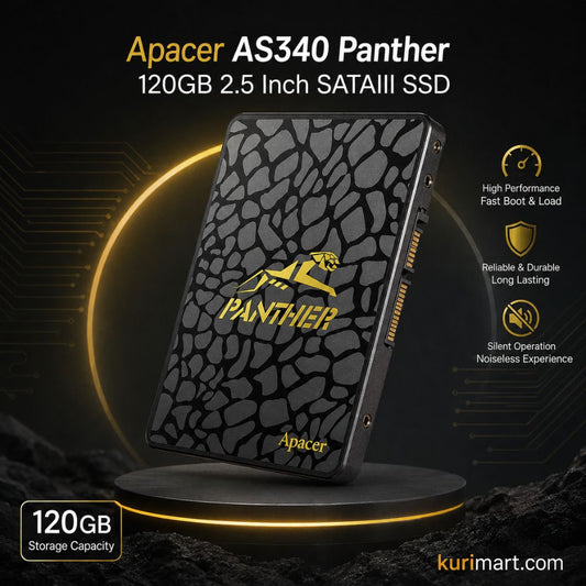 Reliable Apacer AS340 Panther 120GB SATAIII SSD Boost Speed