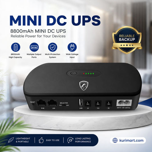 Ultimate PCMU1018LED 10400mAh Mini UPS For Router Backup