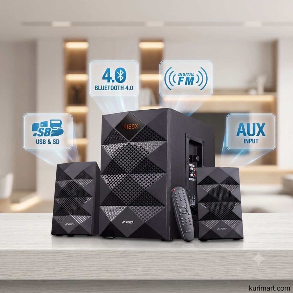 Experience Powerful F&D A180X Multimedia Bluetooth 2.1 Speaker