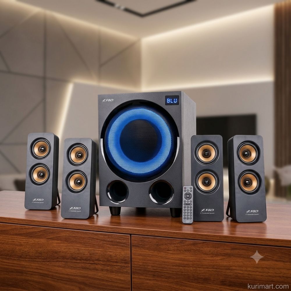Upgrade Entertainment with F&D F7700X 4.1 Multimedia Speaker
