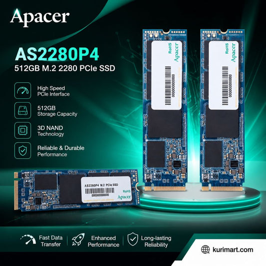 Boost Storage Speed with Apacer AS2280P4 512GB M.2 PCIe SSD