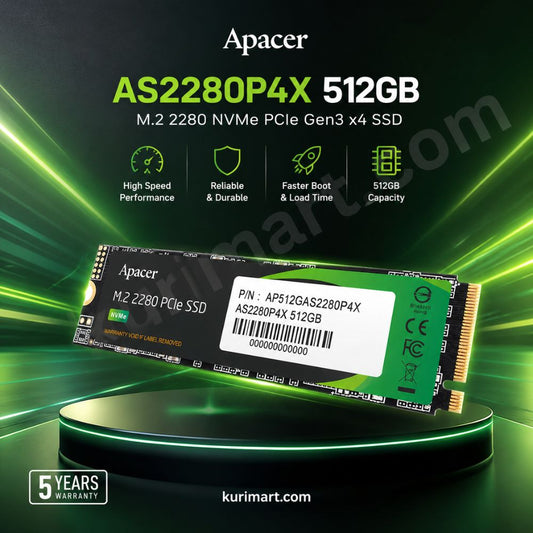 Ultimate Apacer AS2280P4X 512GB NVMe SSD Boost Performance