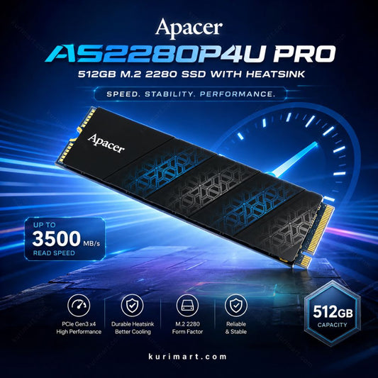 Boost Gaming Speed with Apacer AS2280P4U PRO 512GB SSD