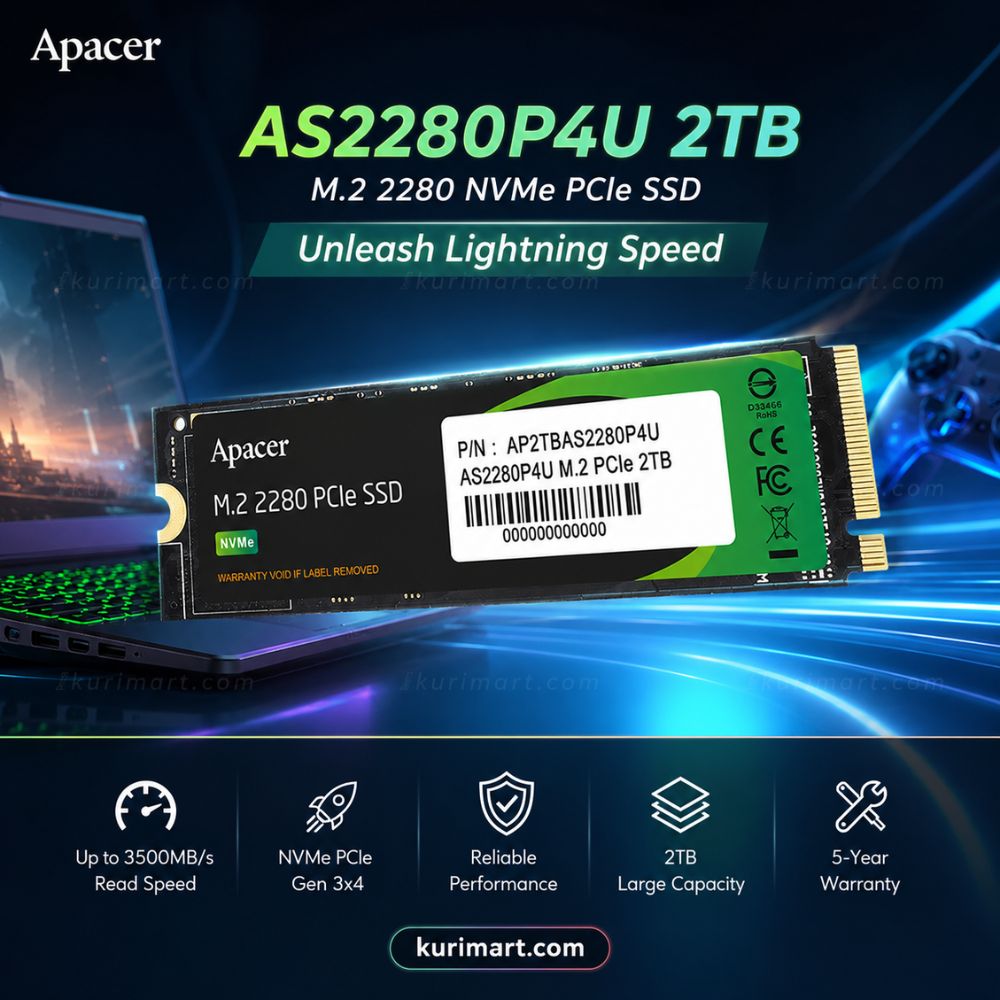 Unlock Blazing Speed with Apacer AS2280P4U 2TB M.2 NVMe SSD