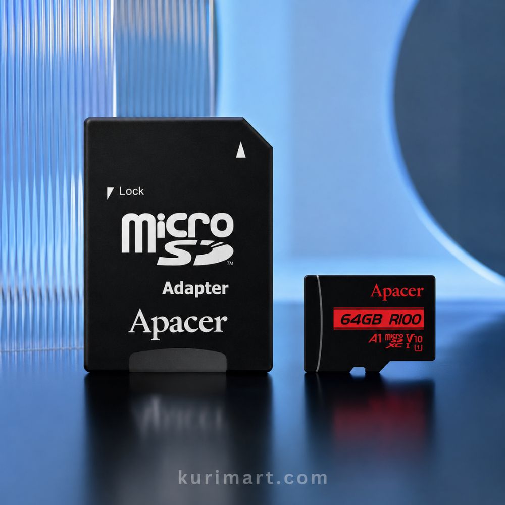 High-Speed Apacer R100 64GB MicroSDXC UHS-I U1 V10 A1 Card