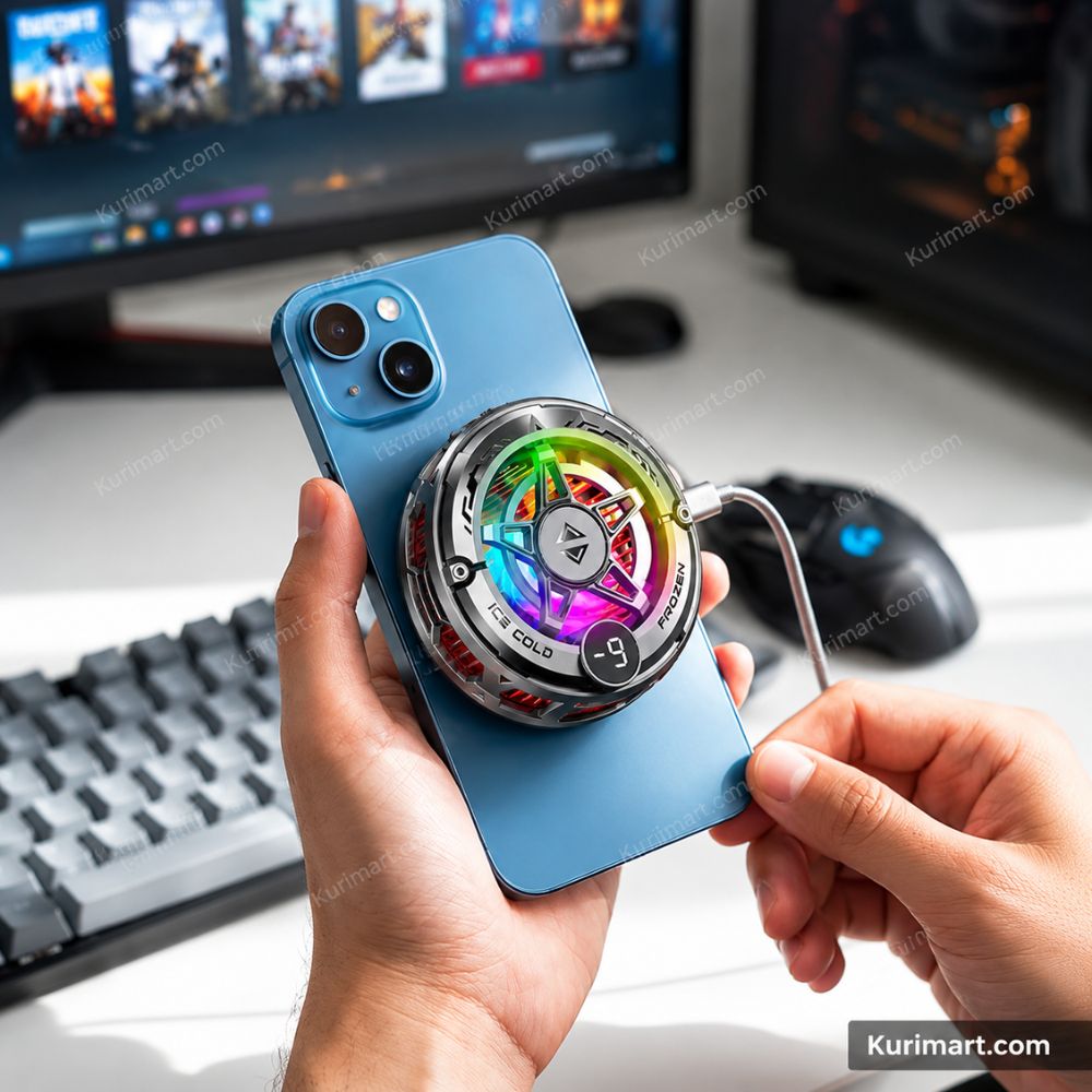 Turbo K20 Mobile Phone Cooler Fast Chill RGB Gaming Boost