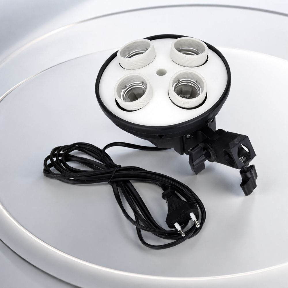 Reliable 4 in 1 E27 Socket Light Holder for Studio Lighting
