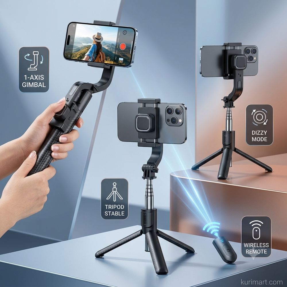 Smart Capture C06H 1-Axis Gimbal Stabilizer Selfie Stick