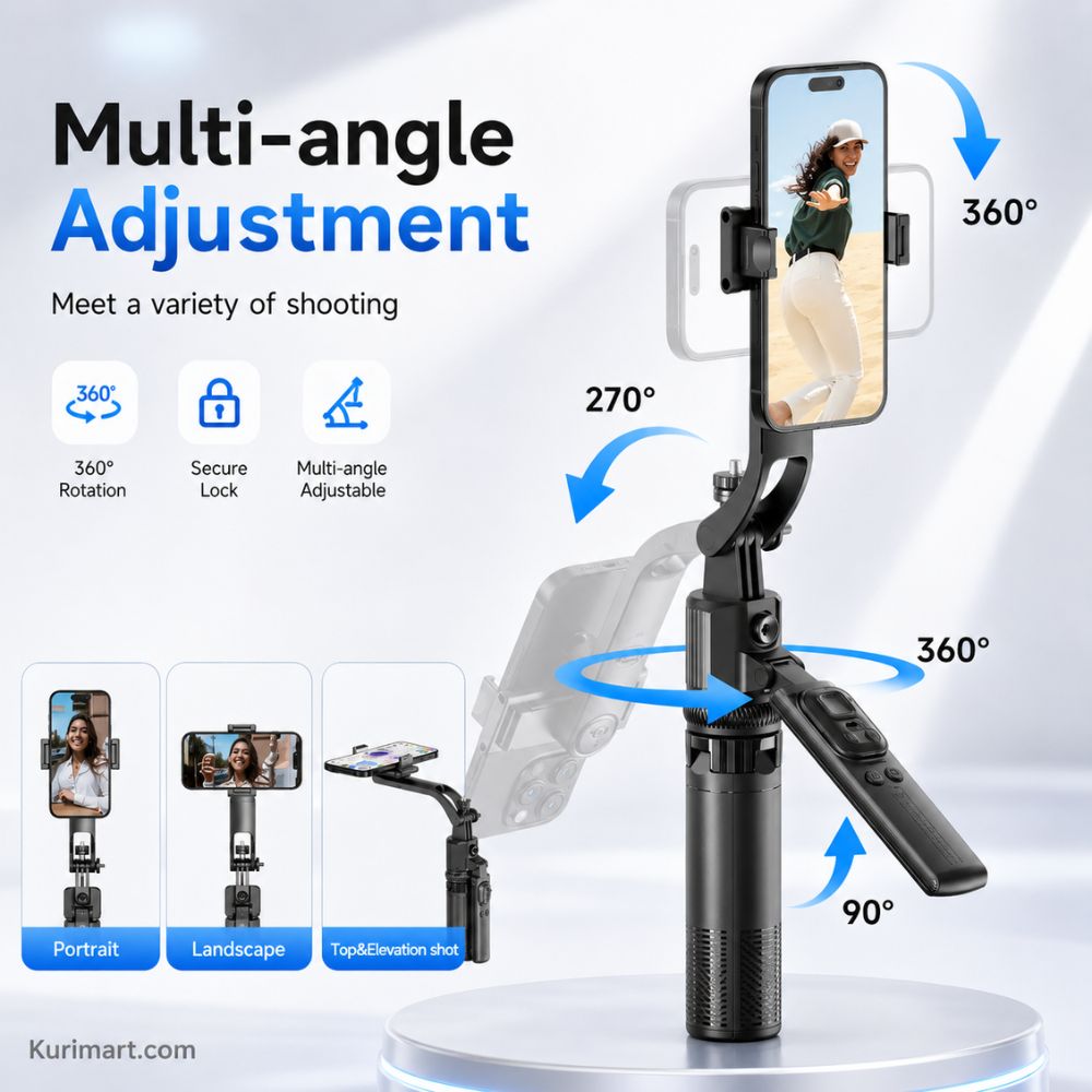 Upgrade Videos with YE C17 AI Face Tracking Gimbal Tripod