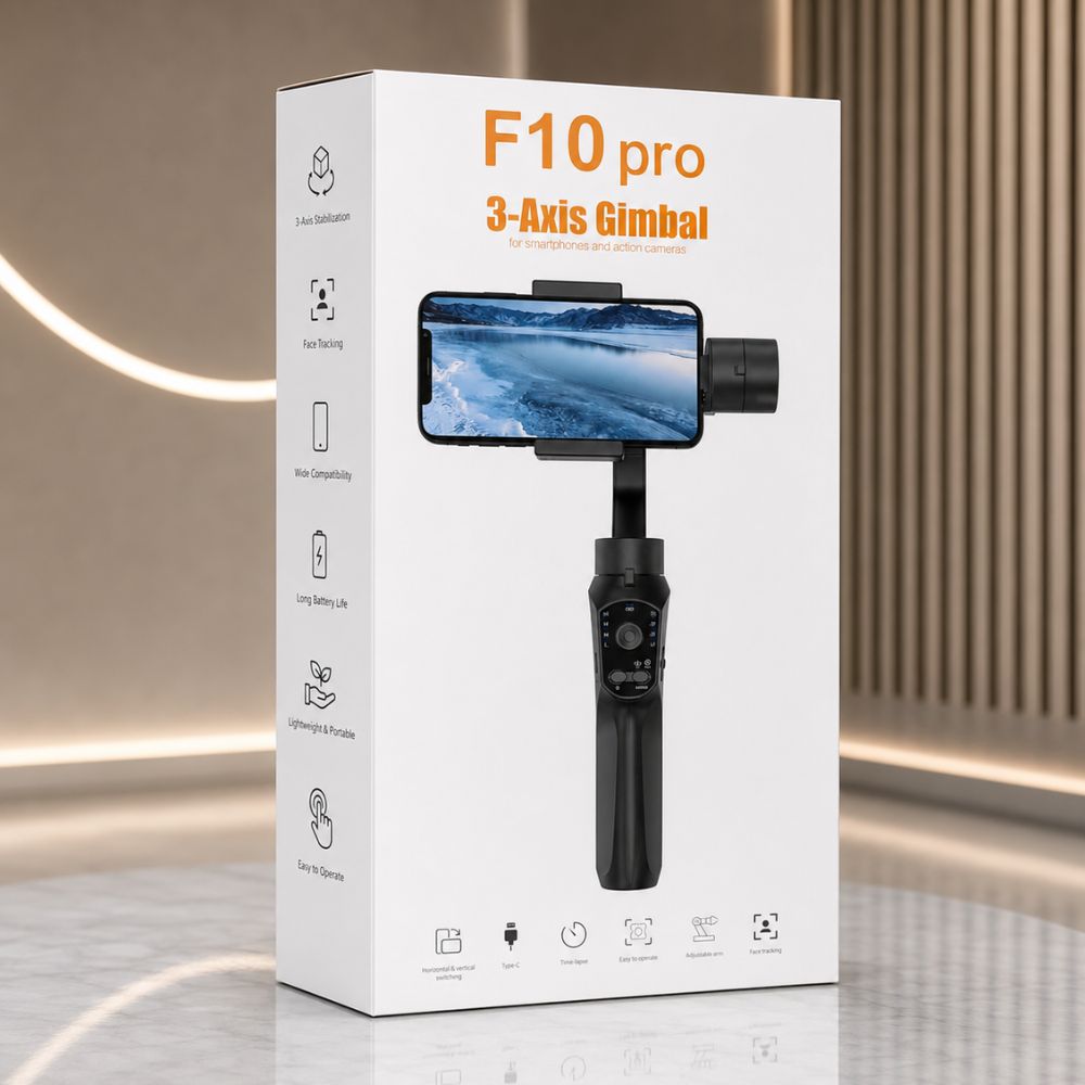 Ultimate F10 3 Axis Smartphone Gimbal Stabilizer for Smooth Video