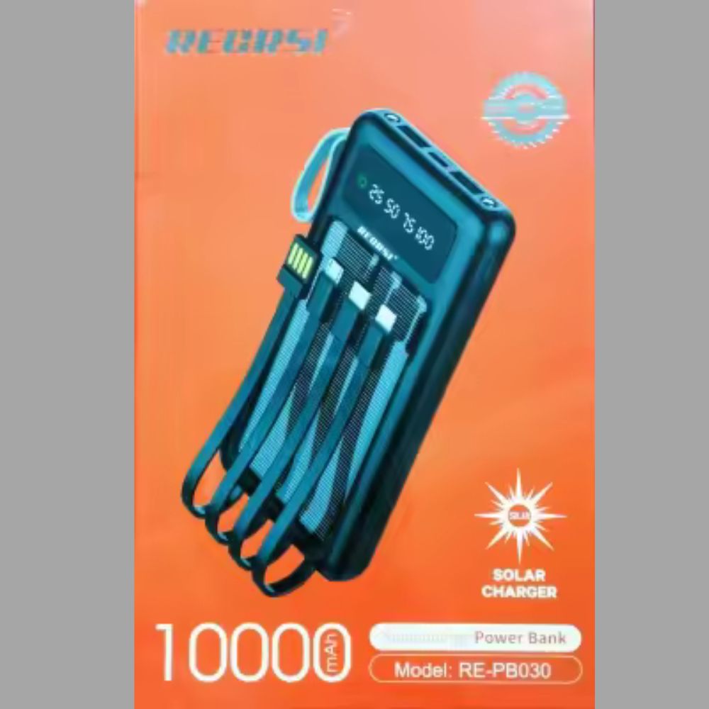 RECRSI RE-PB030 Solar Energy 10000 mAh Power Bank