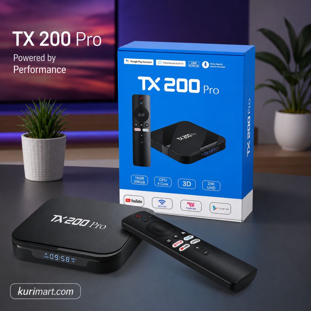 TX200 Pro 24K Ultra HD Android TV Box Delivers Stunning Entertainment