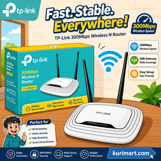 Boost Network Performance Fast with TP-Link TL-WR841N 300Mbps WiFi Router White
