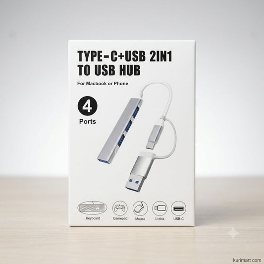 Ultimate Type C 4 Port USB Hub Cable for Fast Expansion