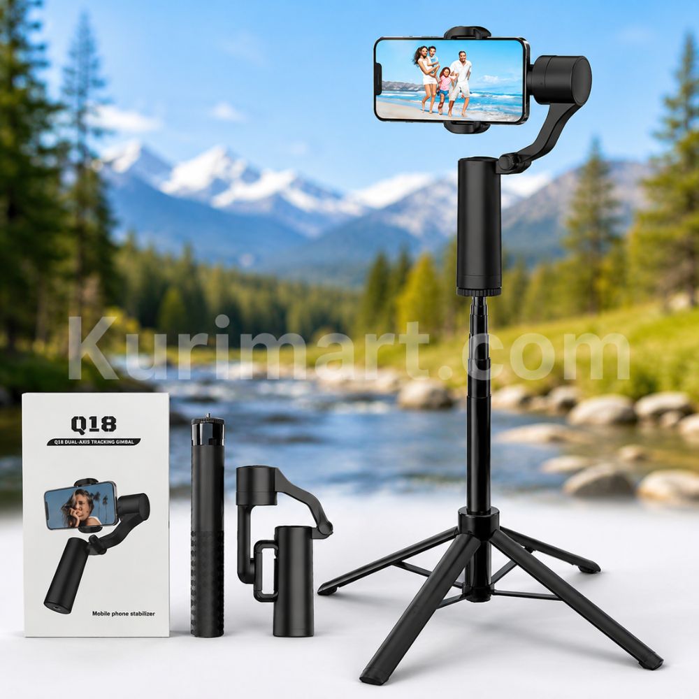 Latest Version Q18 Dual-Axis AI Face Tracking Tripod