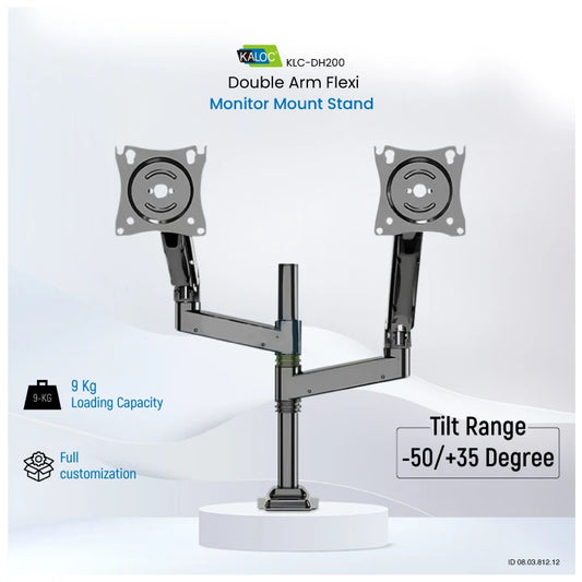 Premium Kaloc KLC-DH200 Dual Monitor Mount Stand