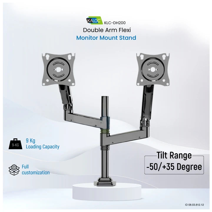 Premium Kaloc KLC-DH200 Dual Monitor Mount Stand